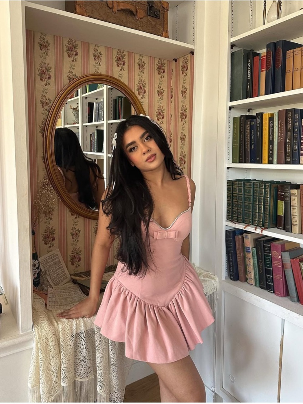 Nana Jacqueline Elena Romper in Pale Pink